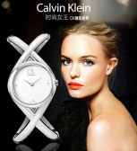 美得窒息！Calvin Klein Enlace 时尚手镯式钻表 $85（约592元）