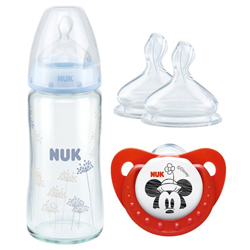 历史新低亚马逊中国 德国 NUK 宽口玻璃奶瓶套装