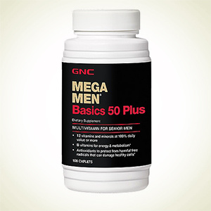 GNC：男士 Mega Men® Basics 50 Plus 复合维生素缓释片 基础款