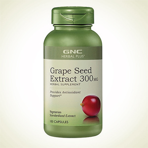 GNC：GNC  Herbal Plus® Standardized Grape Seed Extract 健安喜葡萄籽精华300 mg