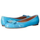 【6码还剩一双】Salvatore Ferragamo Varina 女款蓝绿色平底鞋 $314.99（约2200元）