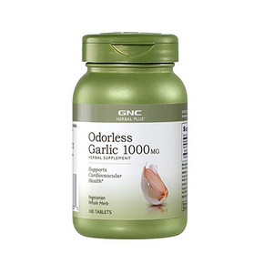 美国 GNC 健安喜 肠溶无嗅大蒜素片1000mg*100粒