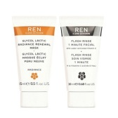 价值$35+美境免邮！REN 'Glow & Go' 面膜2件套 $22（约154元）