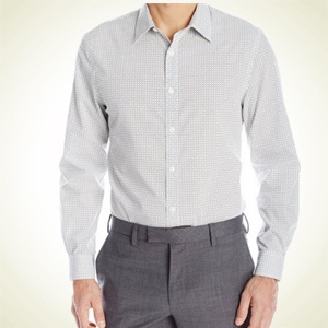 Amazon.com：Perry Ellis 纯棉男士长袖印花休闲衬衫