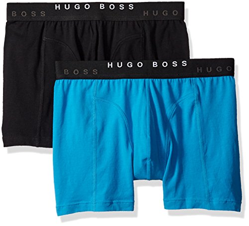 HUGO BOSS Cyclist Solid弹力棉 男士平角内裤 2条装