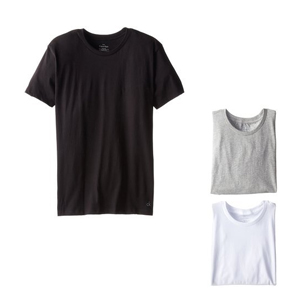 Calvin Klein卡文克莱 U4001男士纯棉圆领T恤三件装
