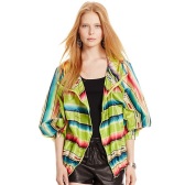 Ralph Lauren 拉夫·劳伦 女款个性拼色连帽尼龙卫衣 入手$79.99（约559元）