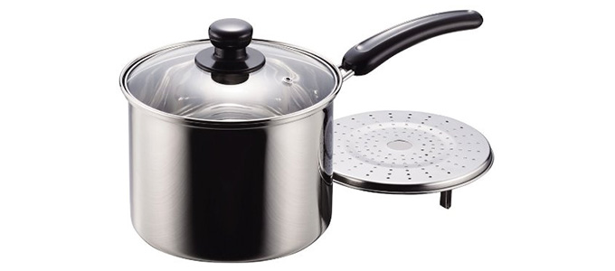 Pearl Life珍珠生活 NEW团聚H-5871不锈钢兼用锅18cm