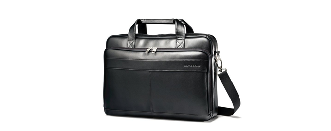 Samsonite Luggage Leather Slim 电脑公文包