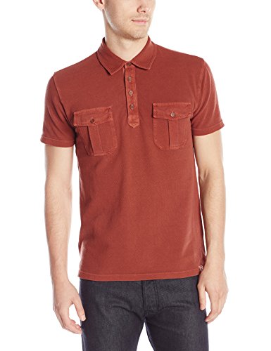 L码！Lucky Brand 幸运牌 Double-Pocket 男士Polo衫