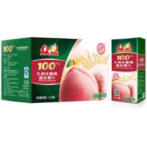 移动端： 众果 100%纯果汁 久保水蜜桃混合果汁 1L*6盒