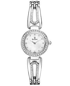 Bulova 宝路华 96L126 女士镶水晶手镯腕表