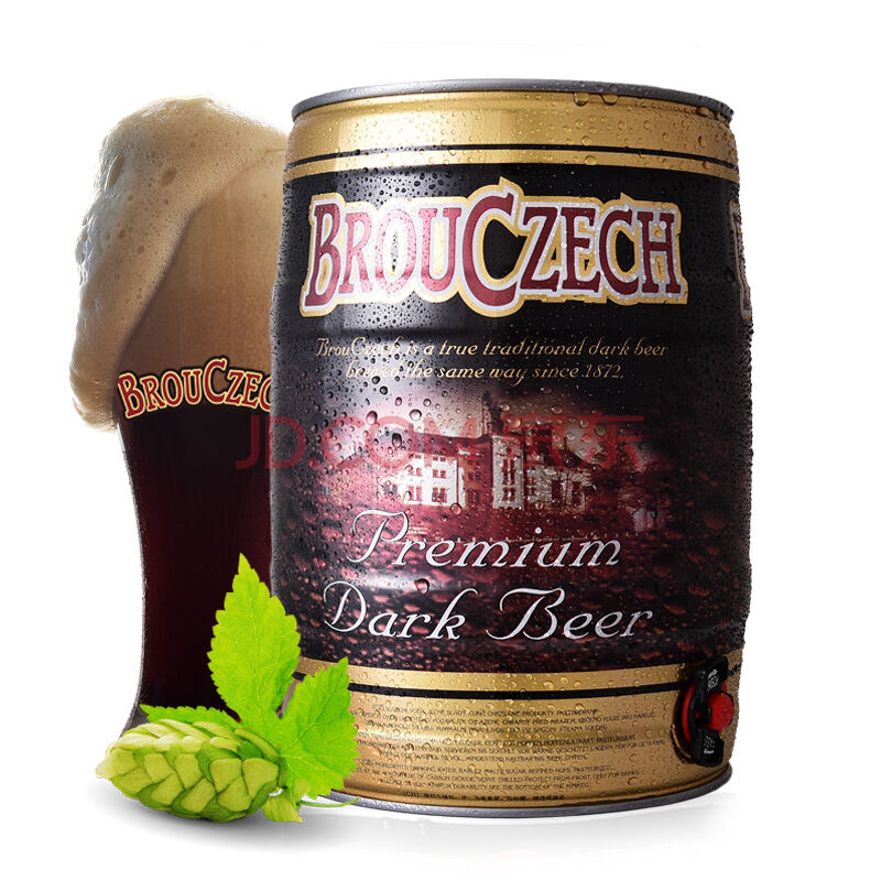 捷克进口 Brouczech 布鲁杰克 黑啤酒5L桶装  折49元（59,159-30）