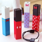 Disney 手机充电宝附赠 充电屁股插头和充电线 2900mAh 7776日元（约508元）