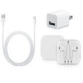 Apple 原装充电线1件装+耳机1件装 $18.95（约133元）