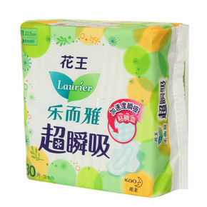 乐而雅 超瞬吸 纤巧日用卫生巾 22.5cm*30片