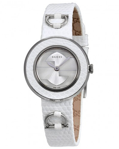 Gucci 古琦 U-Play 系列清新白时装女表 + 赠表带
