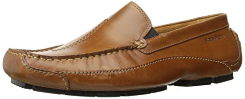 9.5码！Rockport 乐步Luxury Cruise Center Stitch 男士一脚蹬皮鞋