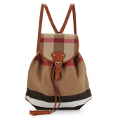直减$200手慢无！Burberry 巴宝莉 中号经典拼色帆布双肩包 $595（约4128元）