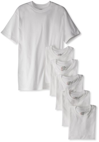 直邮好价！Hanes Classics Neck Tee 男士纯棉T恤 6件