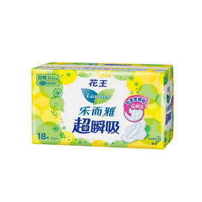 花王 乐而雅 超瞬吸纤巧日用卫生巾 22.5cm*18片*2包