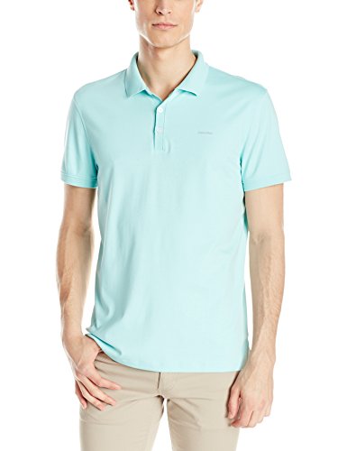 Calvin Klein Liquid Cotton Solid 男士Polo衫