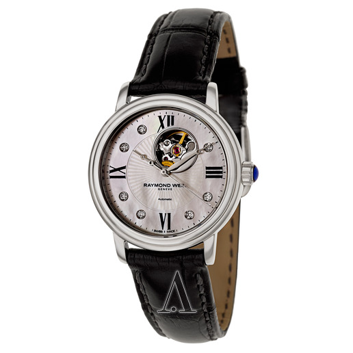 RAYMOND WEIL 蕾蒙威 Maestro 经典大师系列 2627-STC-00994 女士镶钻机械表