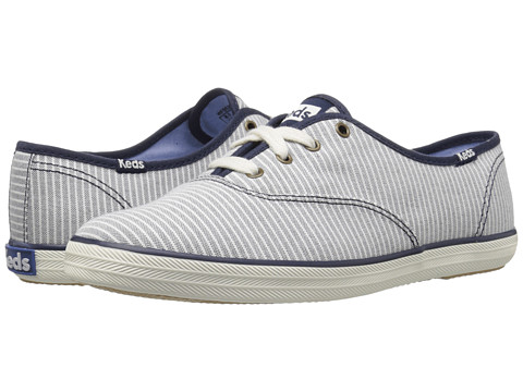 Keds Champion Chambray Stripe女士系带帆布鞋