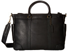 COACH 蔻驰 Bleecker Pebbled Leather 男士真皮单肩手提公文包