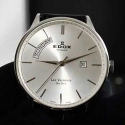 EDOX 依度 Les Vauberts系列 男款机械腕表 83011-3B-AIN
