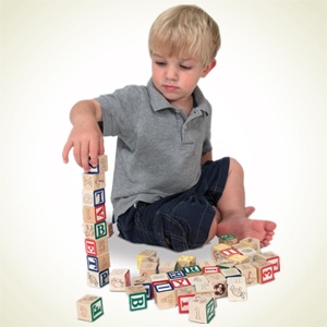 Amazon.com：Melissa & Doug 木制数字/字母积木50只装