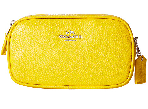 COACH 蔻驰 Polished Pebble 女士斜跨包 手拿包
