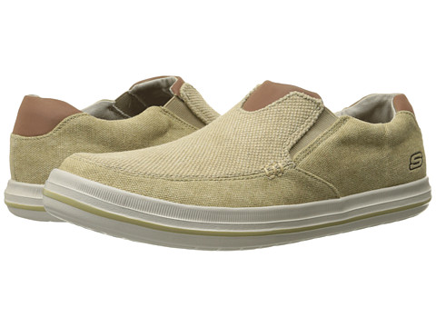 SKECHERS斯凯奇Relaxed Fit Define男士真皮一脚蹬休闲鞋