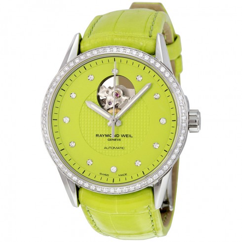 RAYMOND WEIL 蕾蒙威 Freelancer 自由骑士 2750-SLS-64081 女士镶钻机械腕表