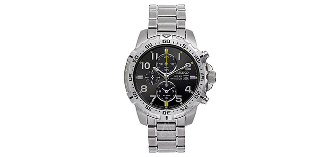 Seiko  CORE SSC307 精工 三眼计时太阳能男表