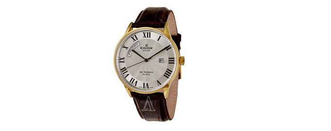 EDOX 83010-37J-AR LES VAUBERTS 男士机械表