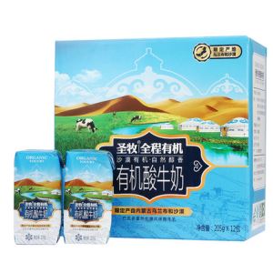 圣牧 全程有机酸牛奶 205g*12盒