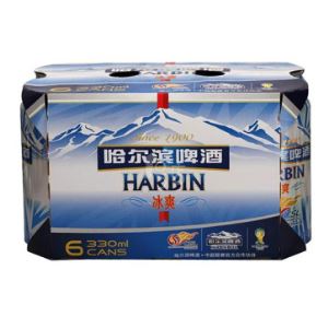 HARBIN 哈尔滨 冰爽啤酒 330ml*6罐
