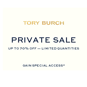 Tory Burch：私密特卖会，精选貌美服饰鞋包等热卖