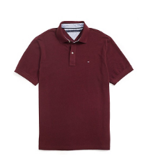 季末好价！Tommy Hilfiger 汤米·希尔费格 Classic Fit男士纯棉纯色POLO衫