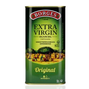 BORGES 伯爵 西班牙原装进口特级初榨橄榄油1L 听装
