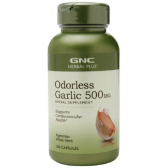 GNC 健安喜 无蒜味大蒜精华胶囊 500mg*100粒 $8.00（约56元）