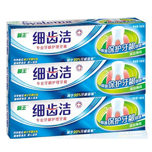 LION狮王 牙龈护理牙膏140g*3+细毛牙刷+漱口水+牙膏