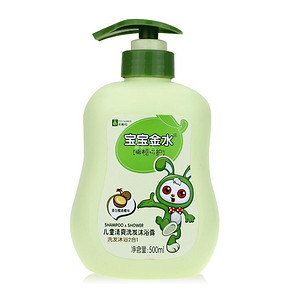 宝宝金水 儿童清爽洗发沐浴露 500ml