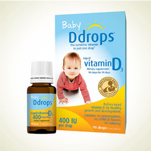 Vitacost：Ddrops Baby Vitamin D3 婴儿维生素D3滴剂400 IU