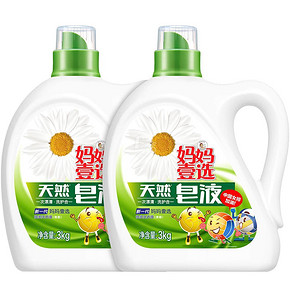 妈妈壹选 倍柔天然洗衣皂液 3kg*2瓶
