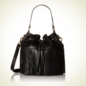 Amazon：Fossil 化石 Jules Fringe 女士真皮大号流苏水桶包