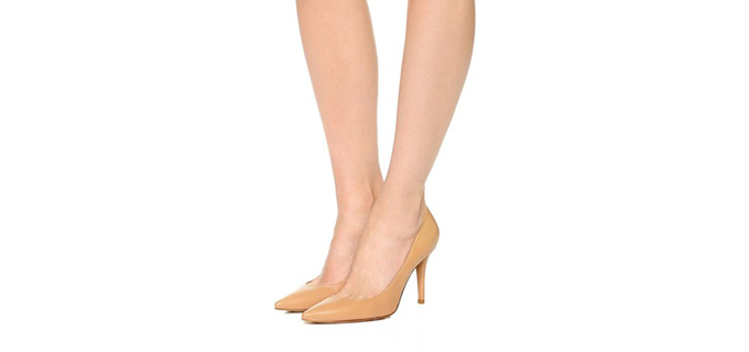 Stuart Weitzman Daisy 经典裸色浅口高跟鞋