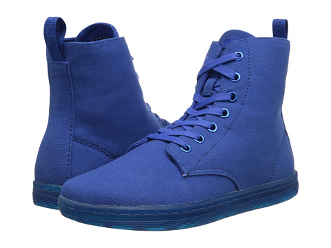 Dr. Martens 女士蓝色帆布马丁靴
