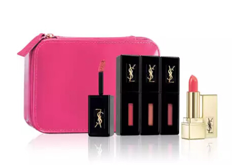 Saint Laurent 圣罗兰 黑管唇釉 3支装+星星色唇膏